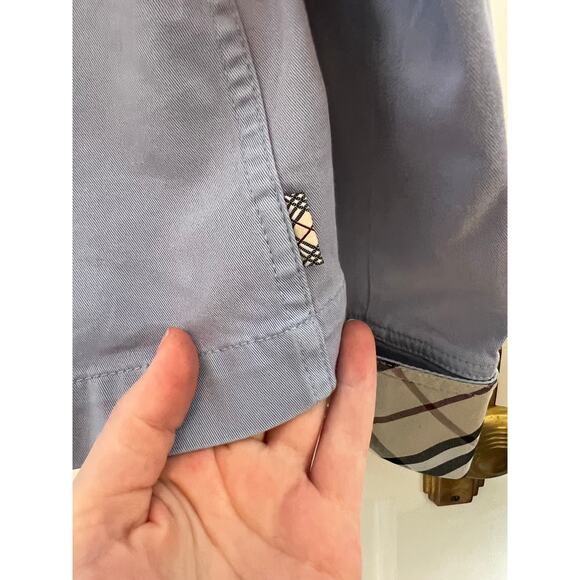 Burberry London Women's 10 Jacket Signature Nova Check Lining light Purple Crop - Picture 9 of 14